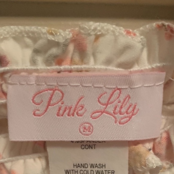 Pink Lily- Pick Your Love Cream Smocked Blouse - Picture 8 of 9